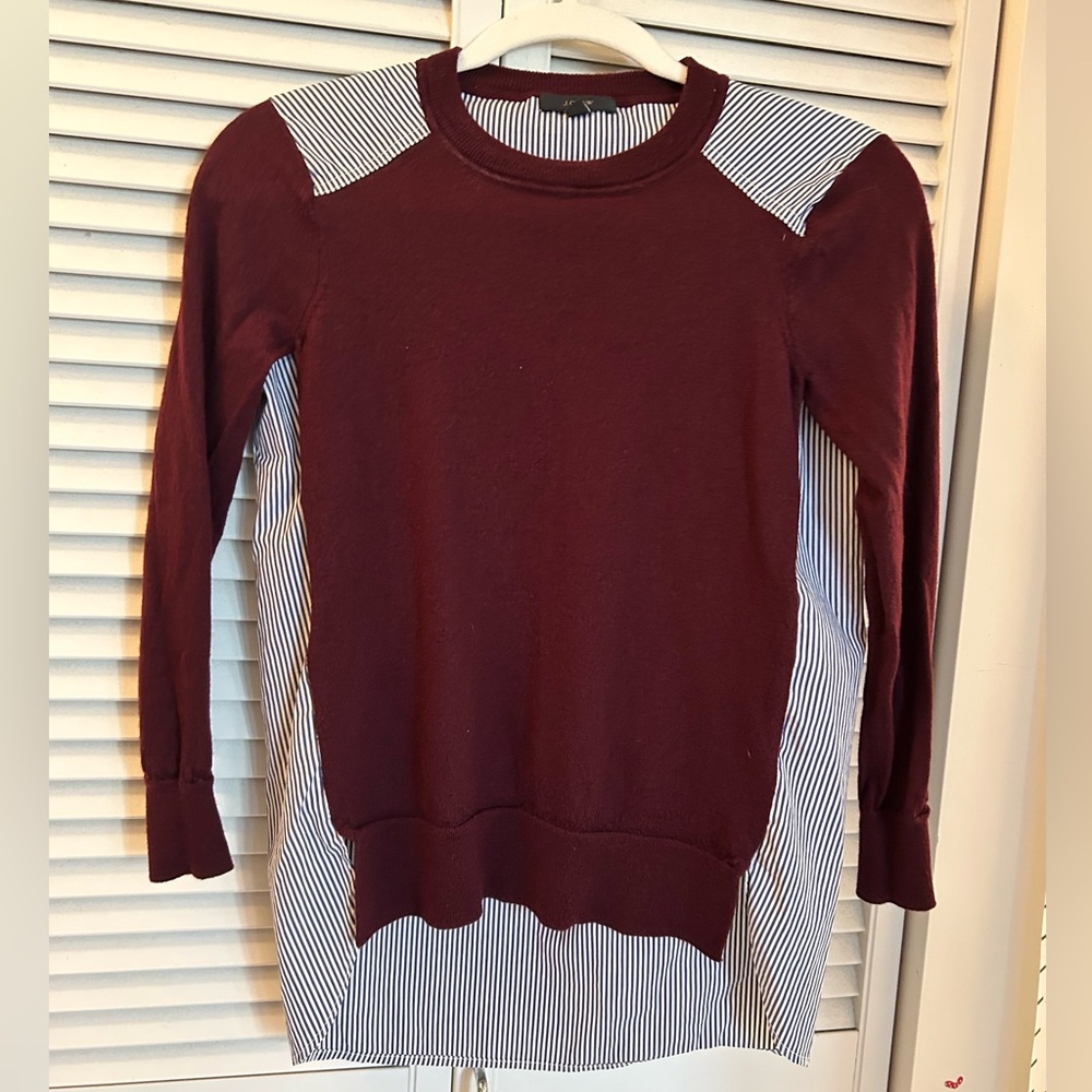 J. Crew Mixed Media Sweater - XXS